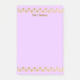 Bloco De Notas Elegant Minimalist Gold Accent Pink 