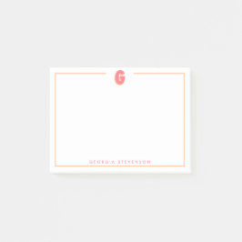 Bloco De Notas Elegant Personalized Monogram 3D Letter G Initial 