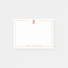 Bloco De Notas Elegant Personalized Monogram 3D Letter S Initial 