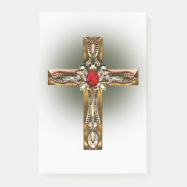 Bloco De Notas Elegante Dourado e Ruby Cross