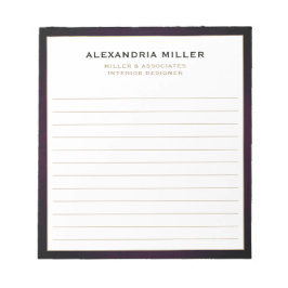 Bloco De Notas Elegante em linha profissional