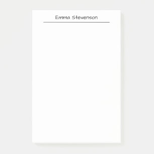 Bloco De Notas Elegante Escrita Manual Preta e Branca Profissiona