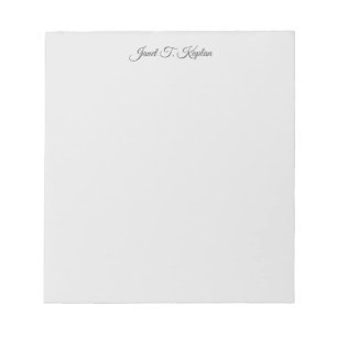 Bloco De Notas Elegante Feminino Cinza Simples Profissional Manus