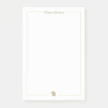 Elegante Fleur de Lys floral Personalizado Nome