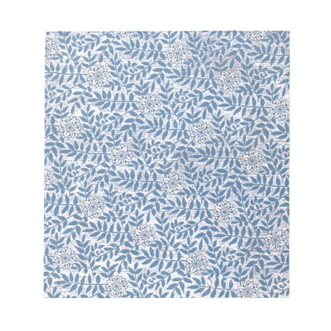 BLOCO DE NOTAS ELEGANTE FLORAL AZUL (Frente)