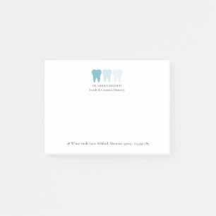 Bloco De Notas Elegante Logotipo de Dente de Dentista Moderno Per