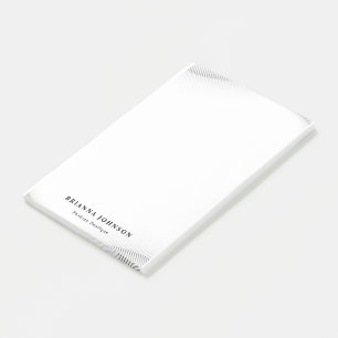 Bloco De Notas Elegante Luxury Boutique White Dourado