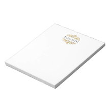 Elegante Moderno Monograma Preto Dourado 