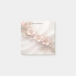 Bloco De Notas Elegante Orange Peach Floral Posta as suas Notas