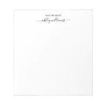 Elegante Script Preto da Mesa de Nome Personalizad