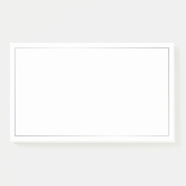 Bloco De Notas Elegante Silver (Frente)