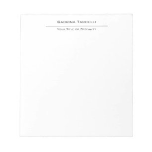 Bloco De Notas Elegante Simples Atraente Minimalista