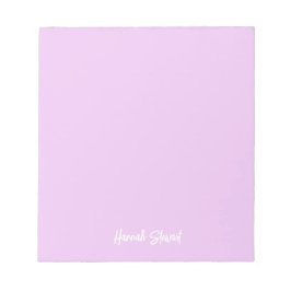 Bloco De Notas Elegante Tendência Lavanda Roxo Minimalista Femini