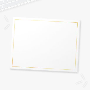 Bloco De Notas Elegante vazio Dourado