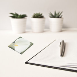 Bloco De Notas Elegante White Calla Lily Floral