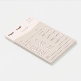 Bloco De Notas Elegantes notas adesivas Post-it® bege e dourado p