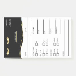 Bloco De Notas Elegantes notas adesivas Post-it® pretas e dourada