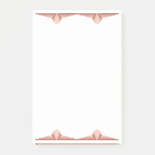 Bloco De Notas Elementos de deco de arte em uma paleta dourada ro