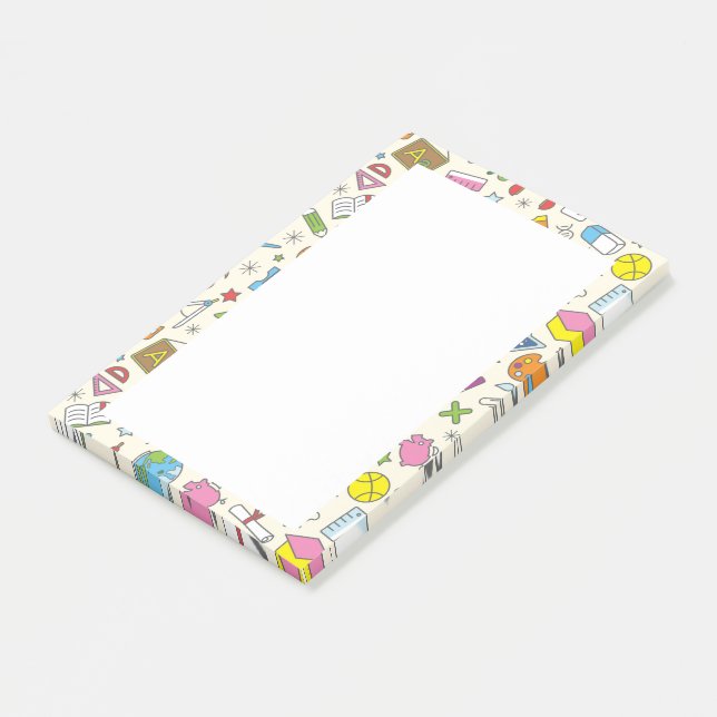 Bloco De Notas Elementos Escolares (Inclinado)