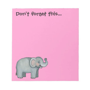 Bloco De Notas Elephant Note Pad