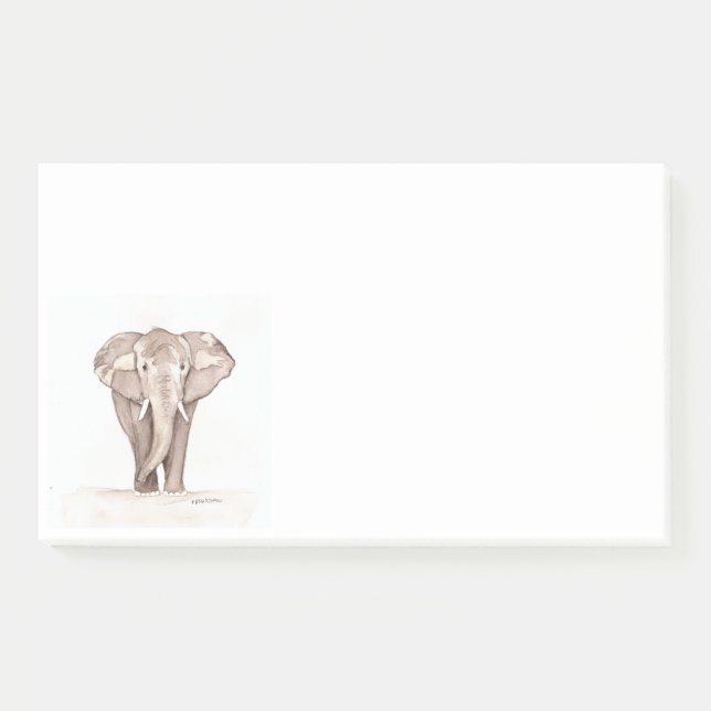 Bloco De Notas elephant post it notes (Frente)