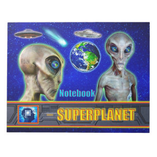 Bloco De Notas ELES JÁ ESTÃO AQUI - design SUPERPLANET