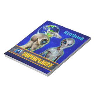 Bloco De Notas ELES JÁ ESTÃO AQUI - design SUPERPLANET