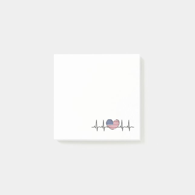 Bloco De Notas Eletrocardiografia ECG com pulsação de batimento c (Frente)