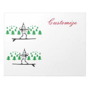 Bloco De Notas Elf em uma Surfboard Thunder_Cove