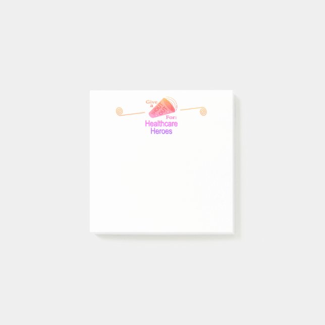 Bloco De Notas Elogio aos Heróis da Saúde (Frente)