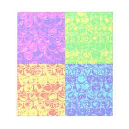 Bloco De Notas Embalagem com bolhas de pop arco-íris