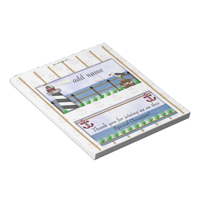 Bloco De Notas Embalagem do Bar de Amarra do Partido Náutico (Inclinado)