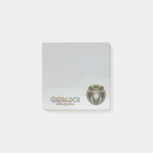 Bloco De Notas Emblema de Cabra Grimmloch RPG de Fantasia