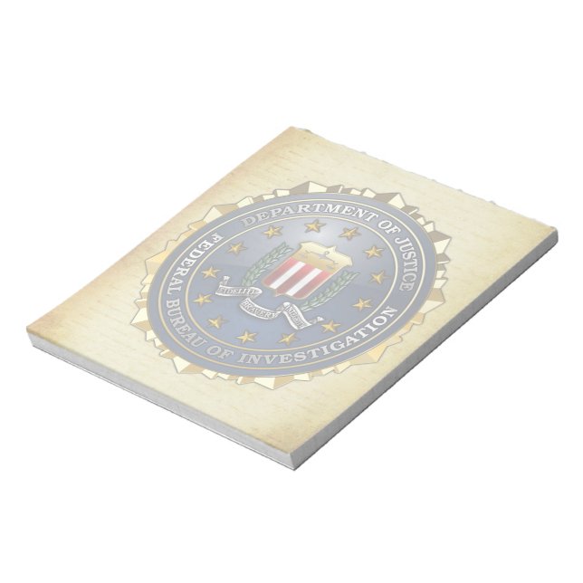 Bloco De Notas Emblema do FBI (Invertido)