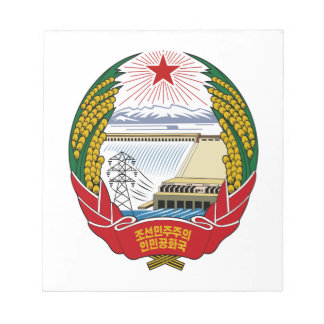 Bloco De Notas Emblema Nacional da Coreia do Norte
