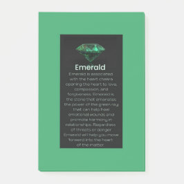 Bloco De Notas Emerald Crystal Significando Jewelry - Sinal de Po