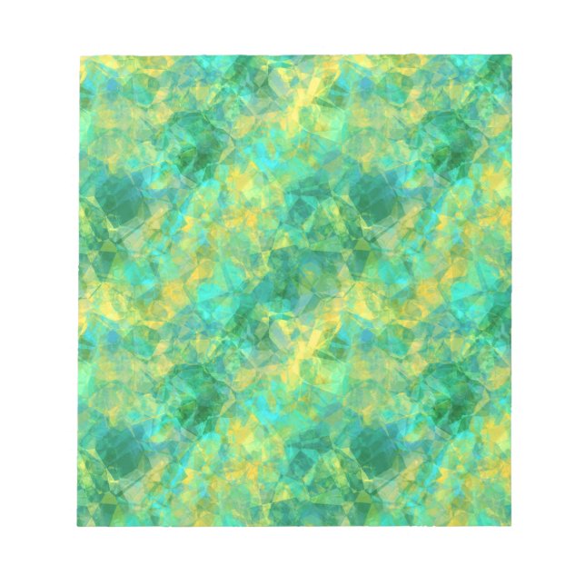 Bloco De Notas Emerald Green Crumpled Texture (Frente)