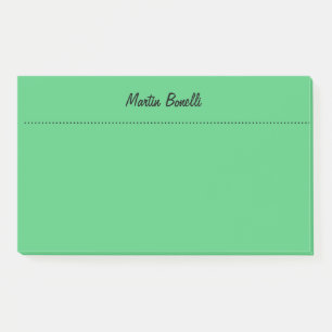 Bloco De Notas Emerald Green Plain Business