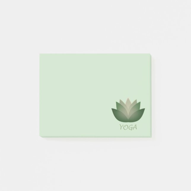 Bloco De Notas Emerald Yoga Lotus Flower (Frente)