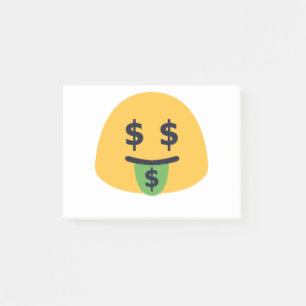 Bloco De Notas Emoji Boca de Dinheiro