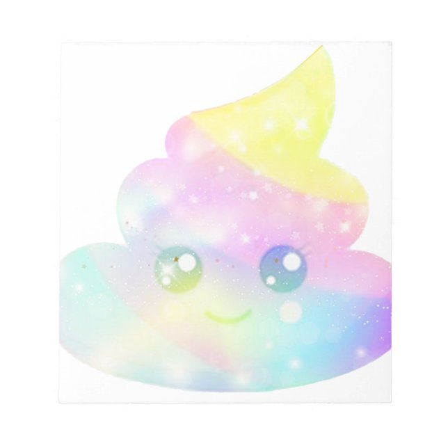 Bloco De Notas Emoji de Cocô Colorido (Frente)