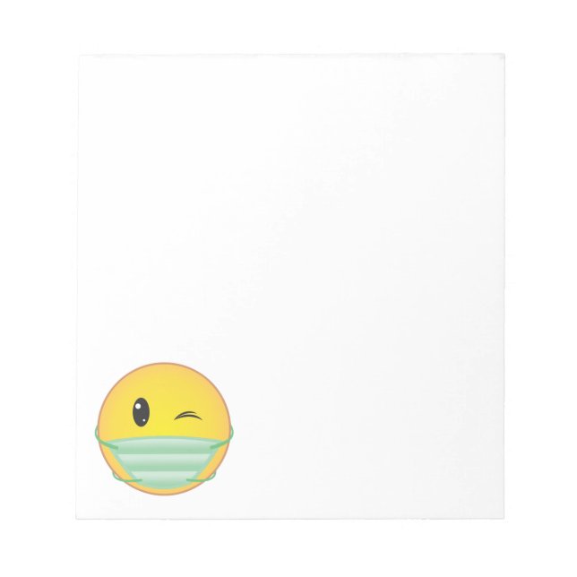 Bloco De Notas Emoji de Máscara (Frente)