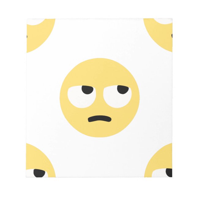 Bloco De Notas emoji eye roll (Frente)