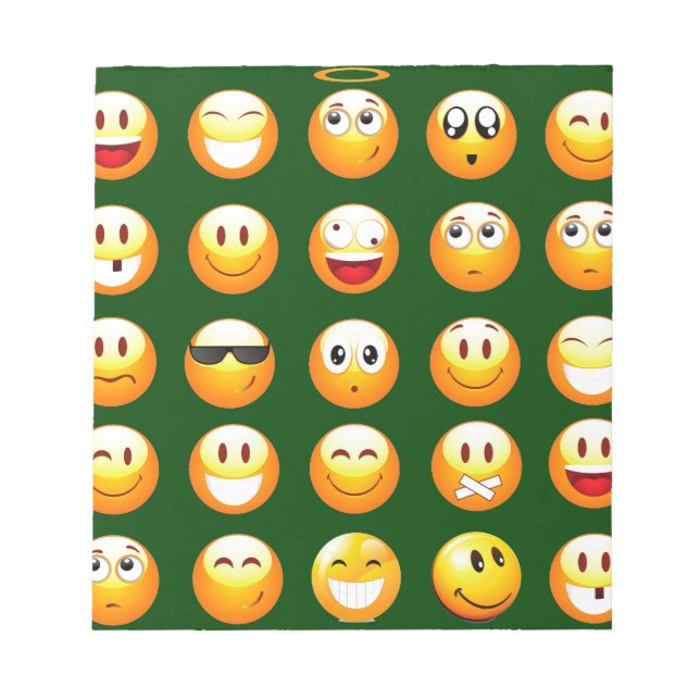 Bloco De Notas emoji verde-escuro (Frente)
