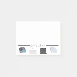 Bloco De Notas Emojis do estilo de vida do laptop