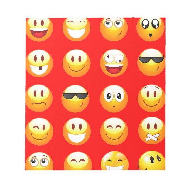 Bloco De Notas emojis vermelhos (Frente)