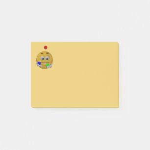 Bloco De Notas Emoticon de mnanipulação do estilo 3d