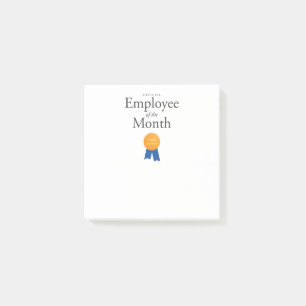 Bloco De Notas Empregado do mês em notas de post-it 3x3