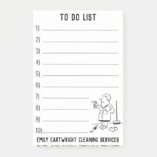 Bloco De Notas Empresa de limpeza doméstica para personalizar