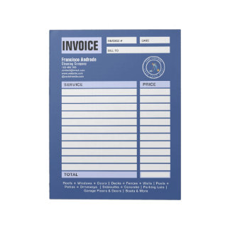 Bloco De Notas Empresa de Limpeza | Serviço de Limpeza com Logoti